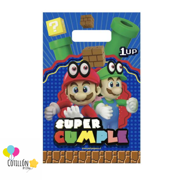 Bolsa de Dulces Super Mario x 6 Unidades