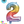 Globo Número 2 Metalizado 16