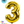 Globo Número 3 Metalizado 16