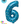 Globo Número 6 Metalizado 16