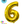 Globo Número 6 Metalizado 16