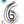 Globo Número 6 Metalizado 16