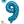Globo Número 9 Metalizado 16