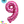 Globo Número 9 Metalizado 16