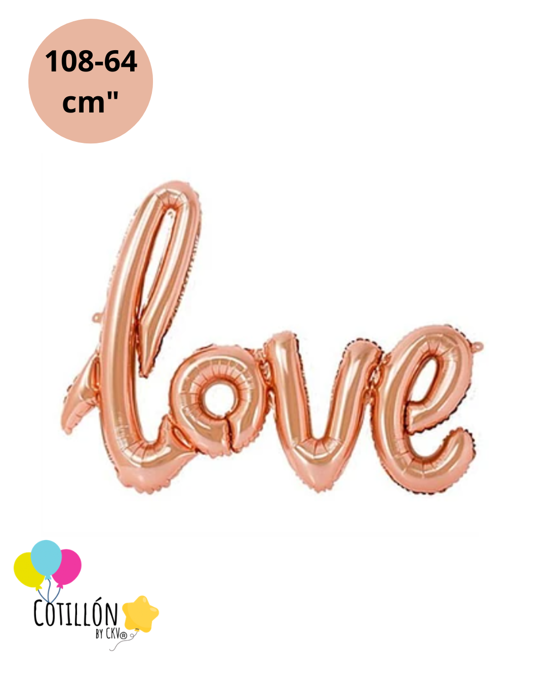 Globo Metalizado "Love"