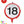 Globo Metalizado Señal de Velocidad 18 Pulgadas