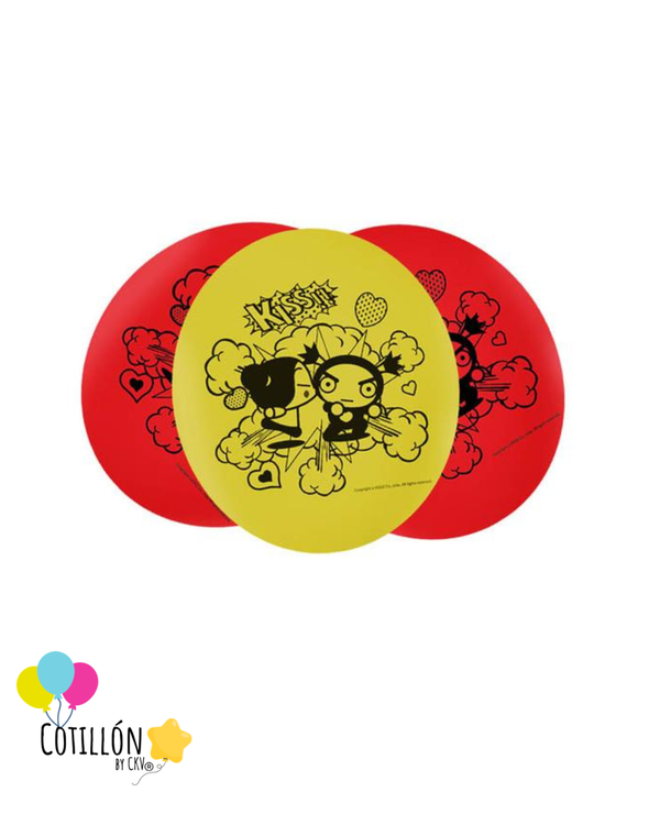 Globos Pucca POP x 12 Unidades