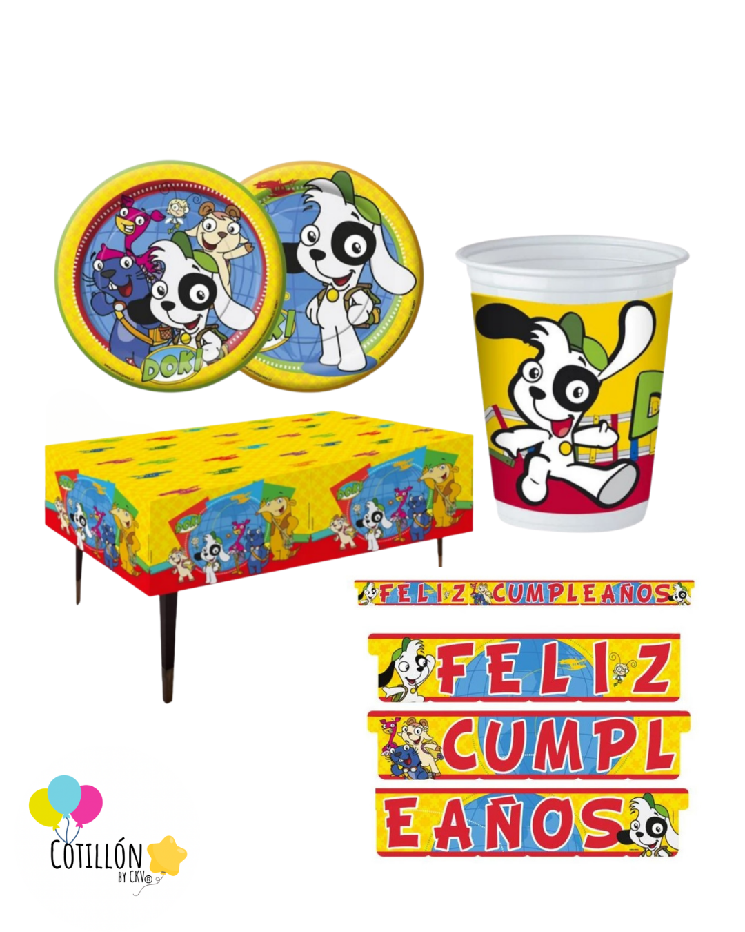 Pack Cumpleaños Doki – 6 Niños