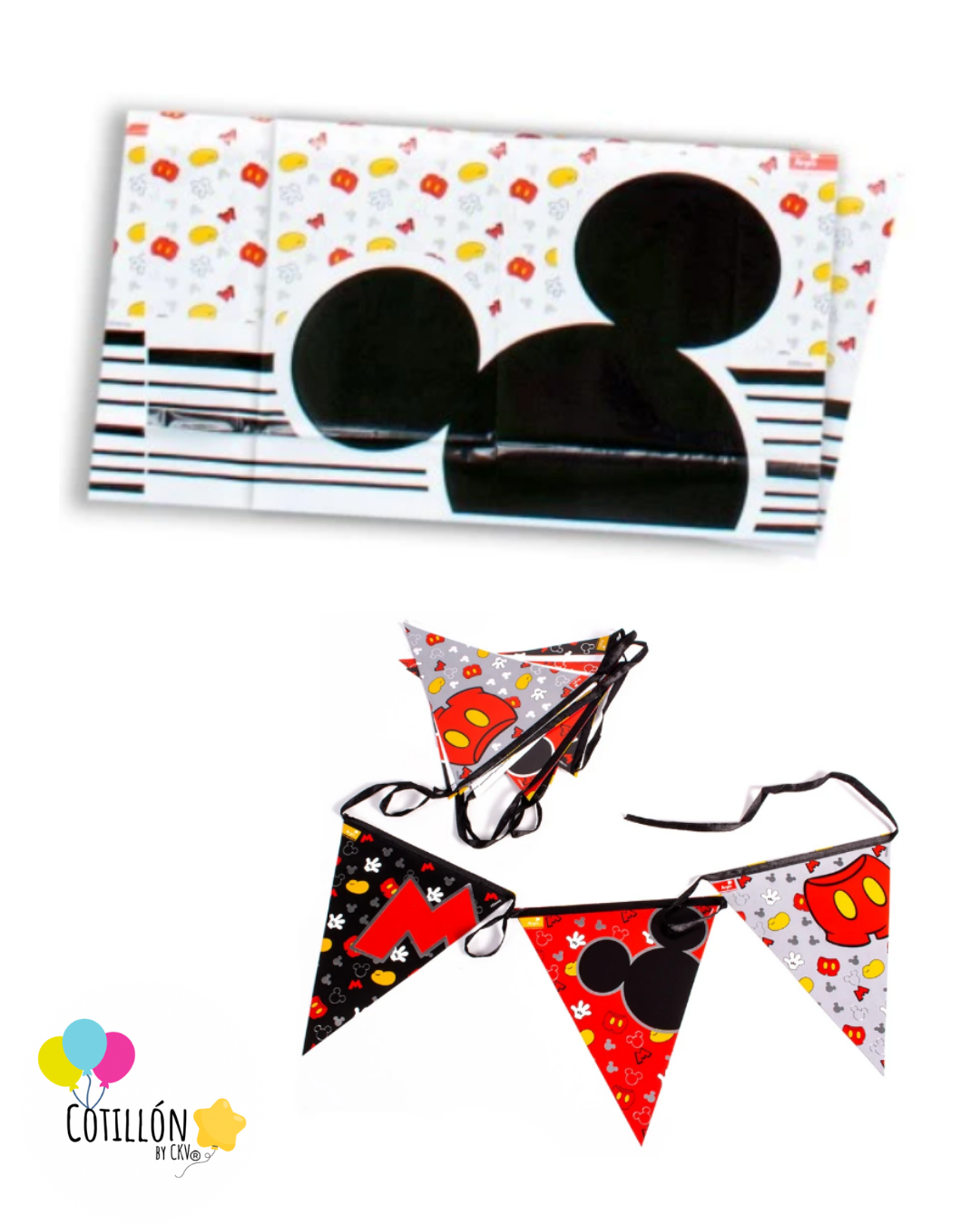 Pack Decoración Mickey para Cumpleaños
