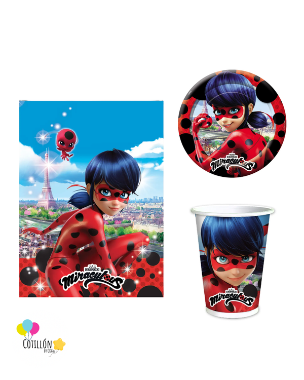 ✨Pack MESA MINI Lady Bug - 6 Niños
