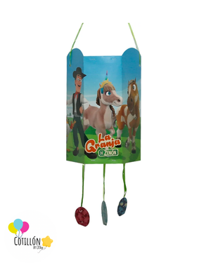 Piñata Colgante La Granja de Zenón para cumpleaños infantiles y fiestas temáticas.