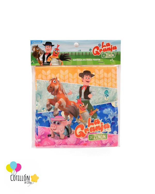 Servilletas La Granja de Zenón x12 Unidades 🎉