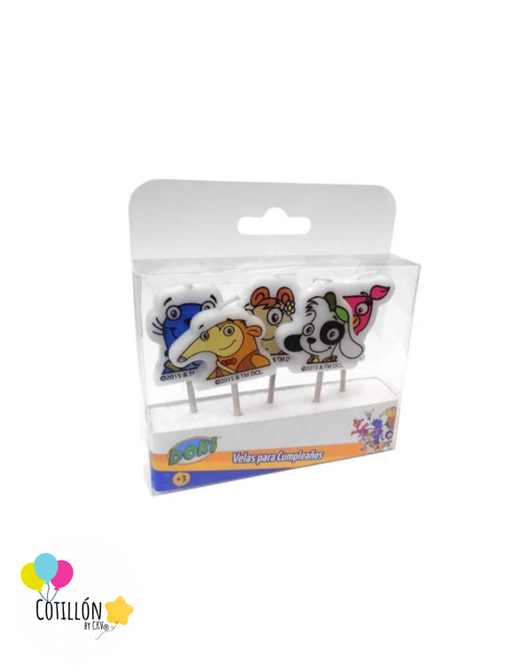 Vela de Cumpleaños Doki – Set de 5 Velas Decorativas