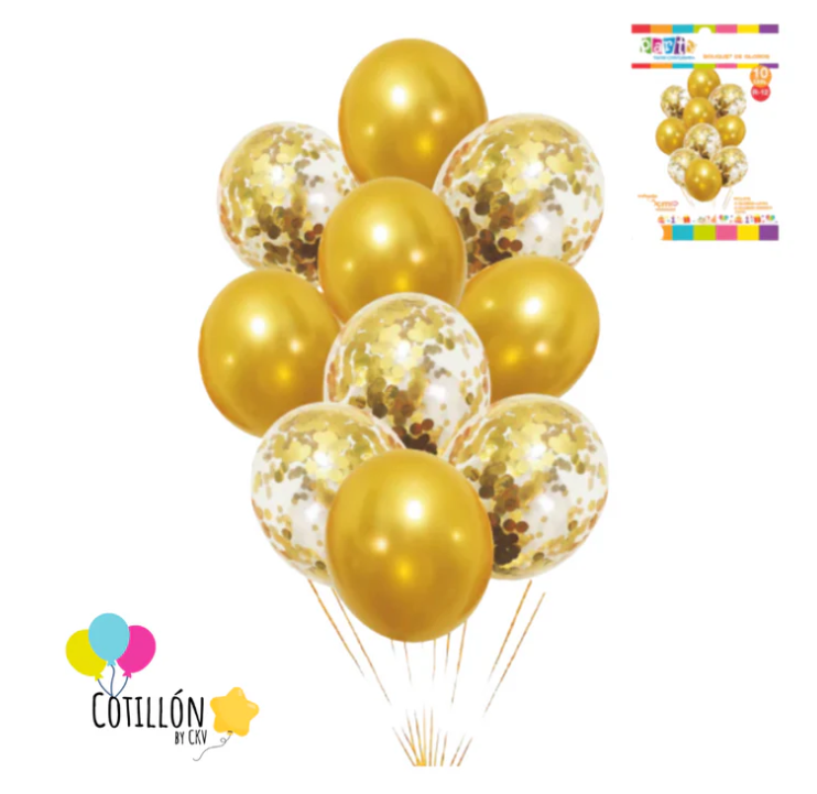 Bouquet de Globos con Confeti – Colores y Diseños
