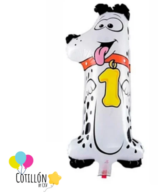Globo Metalizado Número Diseño Animal