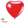 Globo Látex Corazón Rojo x 12 Unidades