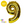 Globo Número 9 Metalizado 30