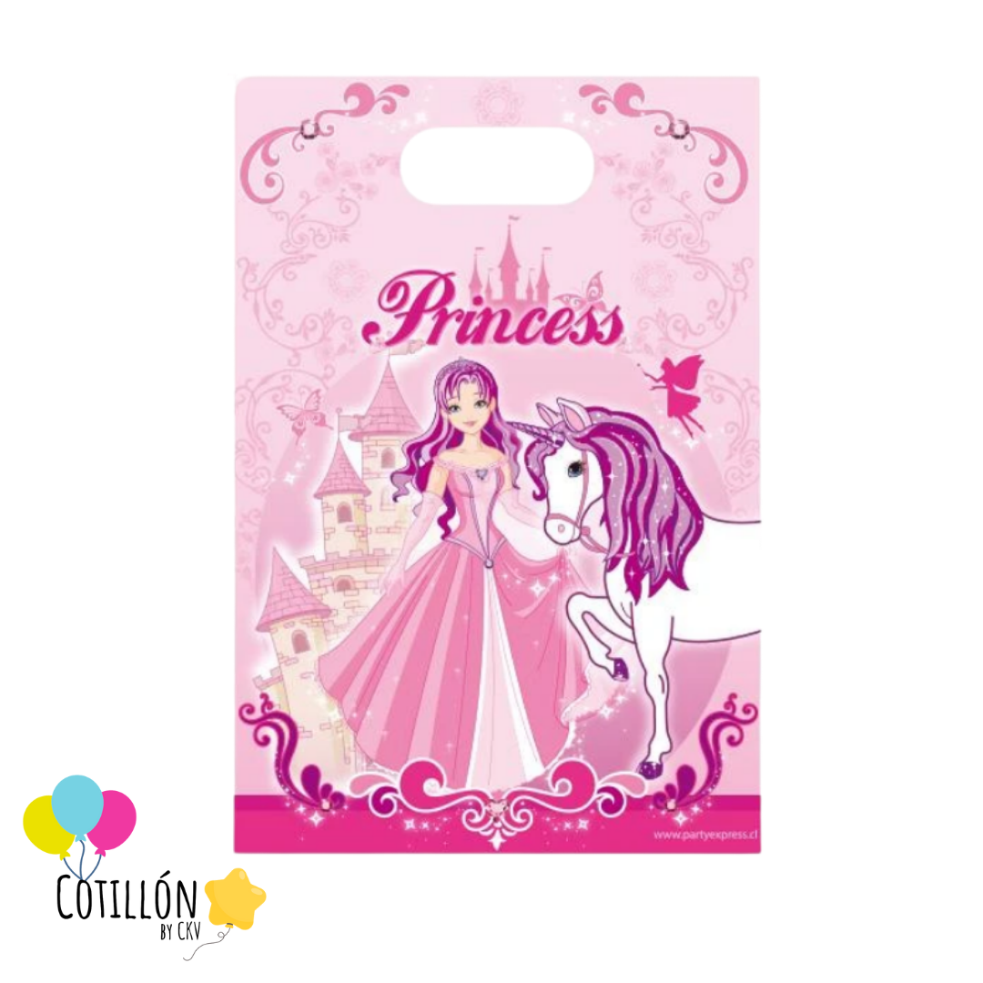Bolsas de Dulce Princesa y Unicornio x6 Unidades