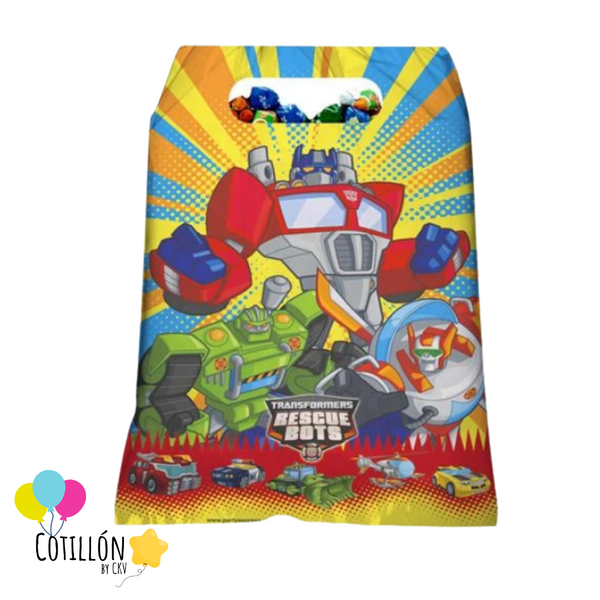 Bolsa de Dulces Rescue Bots x 6 Unidades
