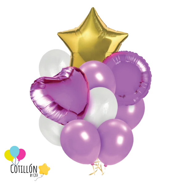 Bouquet de Globos Lila