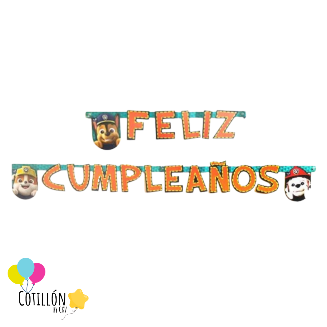 Feliz Cumpleaños Paw Patrol