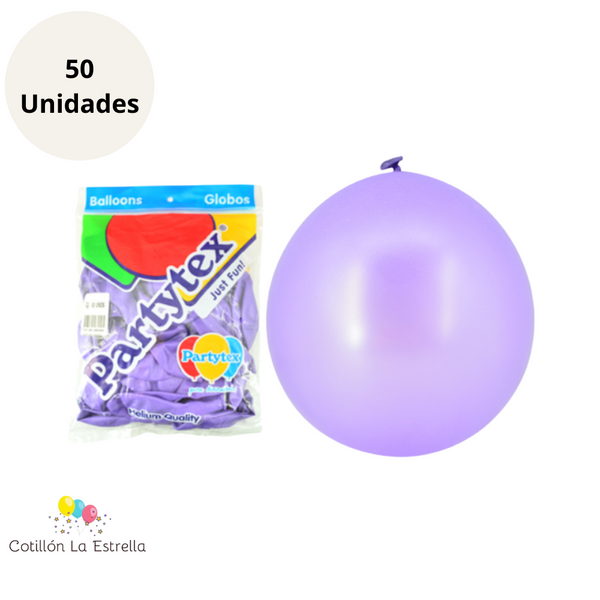 Globo Satin Lila x 50 Unidades