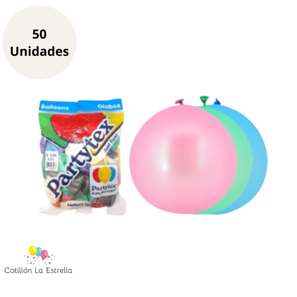 Globo Satín Surtido x 50 Unidades