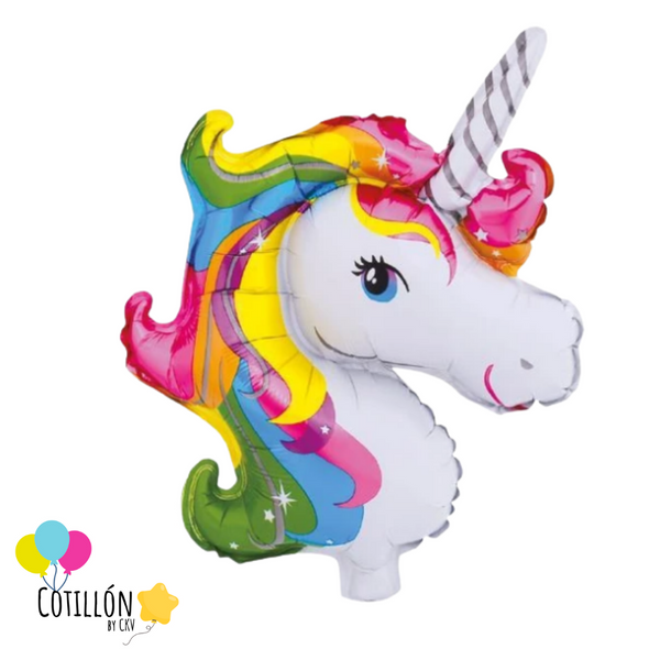 Globo Metalizado Unicornio x 6 Unidades