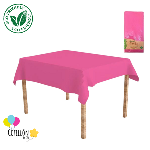 Mantel de Papel Green Party Fucsia