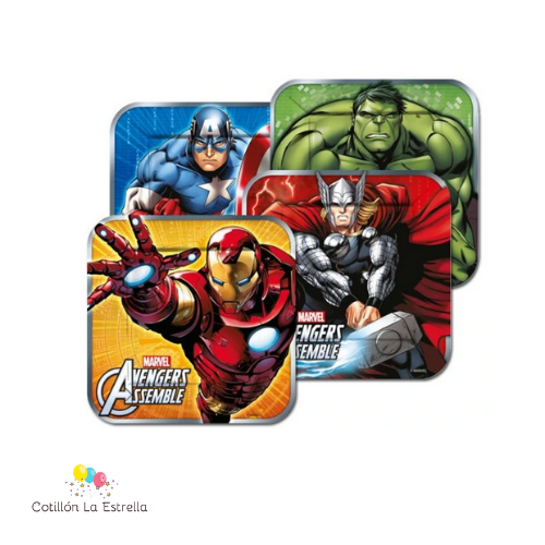 Platos Avenger x 6 Unidades
