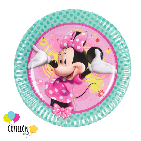 Platos x 6 Unidades Minnie Mouse