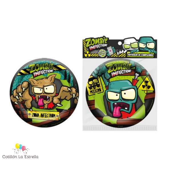 Platos x 6 Unidades Zombie Infection