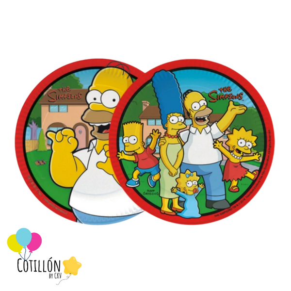 Platos Simpson x 6 Unidades