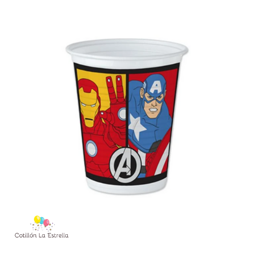 Vasos Avenger x 6 Unidades