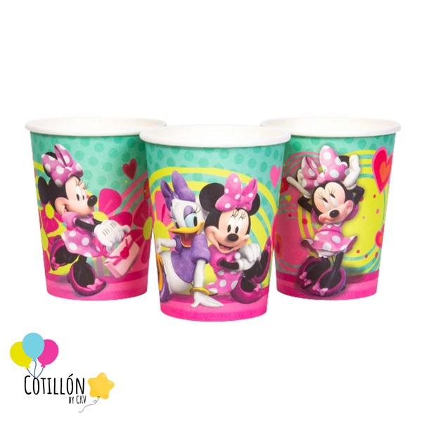 Vasos x 6 Unidades Minnie Mouse