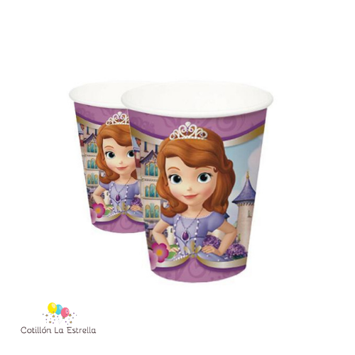 Vasos Princesita Sofia x 6 Unidades