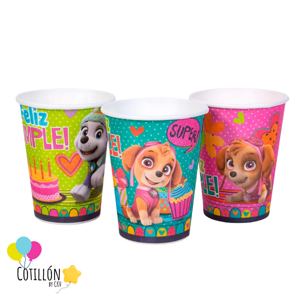 Vasos Paw Patrol Sky x 6 Unidades