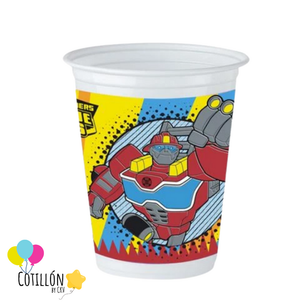 Vasos Rescue Bots x 6 Unidades