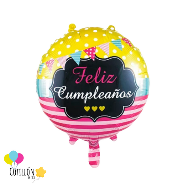 Globo Metalizado Feliz Cumpleaños