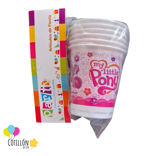 Vasos My Little Pony x 6 Unidades